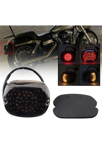 Motosiklet LED Fren Kuyruk Işık Entegre Dönüş Sinyali Için Harley Sportster Dyna (Yurt Dışından) indirimleri