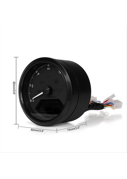 Motosiklet LCD Enstrüman Kilometre Sayacı Takometre Hız Göstergesi Dijital LCD Yağ Göstergesi Indüksiyon Sensörü ile (Yurt Dışından) fırsatları