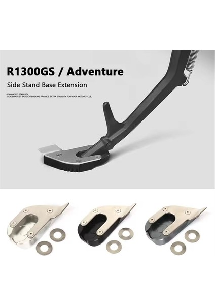 Bmw R1300GS R 1300 Gs Adventure 2023 2024 Titanium Için Motosiklet Ayak Ayağı Uzatıcı Ayak Yan Ayak Tabanı Uzatma (Yurt Dışından) fiyatları