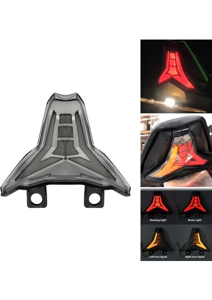 Motosiklet LED Arka Işıkları Arka Fren Lambası Dönüş Sinyalleri Meclisi Kawasaki ZX10R Ninja 2016-2018 Z1000 2014-18 (Yurt Dışından) fiyatları