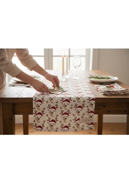 Yeni Yıl Runner, Yılbaşı Runner, Noel Baba Runner, Çam Ağacı Runner fırsatları