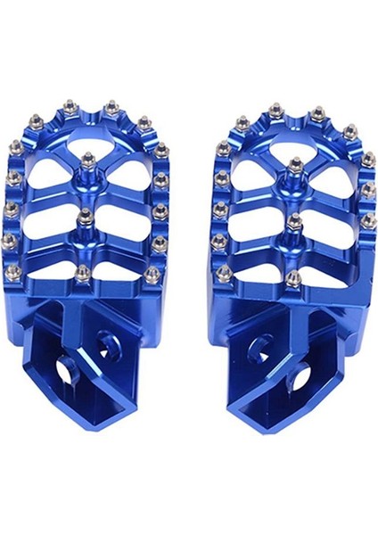 Footpeg Ayak Kazıklar Dayanağı Peda Yamaha YZ80 YZ125 YZ250 YZ500 WR200 WR250 WR500 Honda XR350 Motosiklet Footrest Mavi (Yurt Dışından)