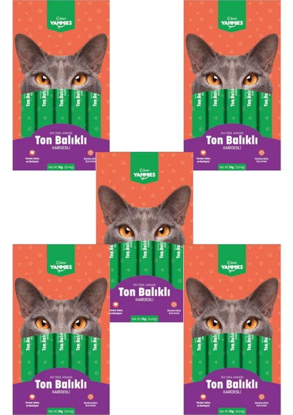 5X14 gr 5 Paket Ton Balıklı Karidesli Sıvı Ödül Maması fiyatları