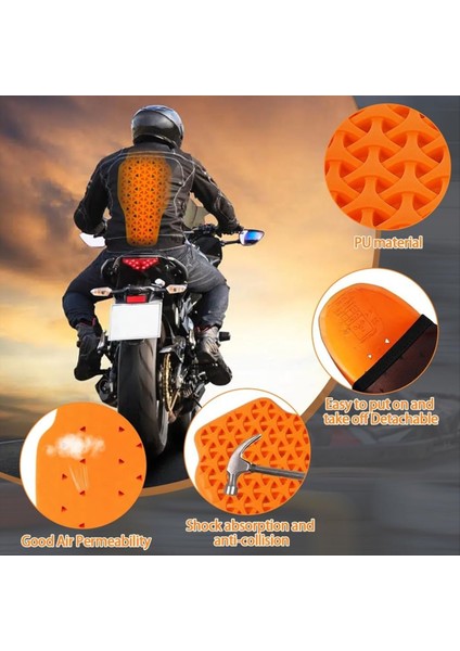 Motosiklet Arka Koruyucu Ceketler Eklemek Arka Koruyucu Zırh Motosiklet Bisiklet Sürme Koruma Pedleri Omurga Anti-Fall (Yurt Dışından) modelleri