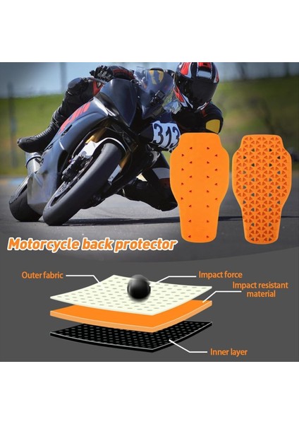 Motosiklet Arka Koruyucu Ceketler Eklemek Arka Koruyucu Zırh Motosiklet Bisiklet Sürme Koruma Pedleri Omurga Anti-Fall (Yurt Dışından) fırsatları