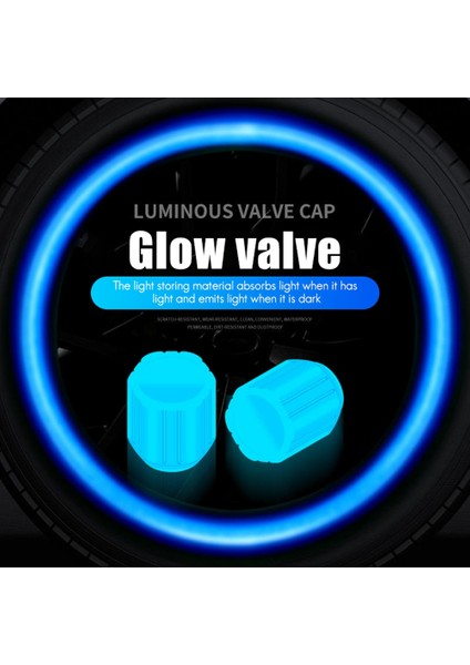 10 Adet Glow Vana Kapağı Floresan Mavi Glow Otomobil Motosiklet Bisiklet Jant Lastik Hub Aydınlık Kap Dekorasyon (Yurt Dışından) modelleri