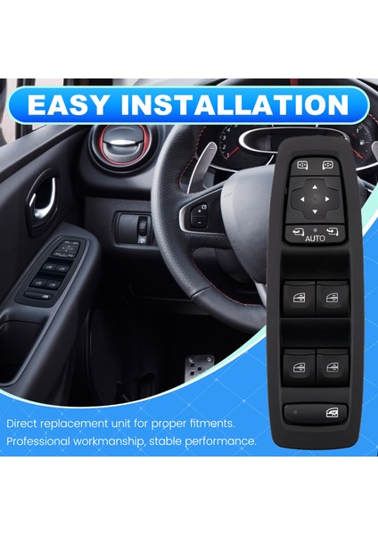 Renault Kadjar 2015-2022 ve Megane Lv 2018 Için 25401-2952R Araç Elektrikli Cam Ana Anahtarı Kaldırma Düğmesi (Yurt Dışından) fırsatları