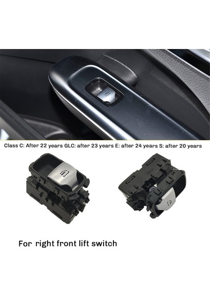 Mercedes-Benz W206 W254 W214 W223 Lhd Için Araç Sağ Ön Elektrikli Cam Anahtarı Düğmesi Cam Kaldırma Anahtarı (Yurt Dışından) fiyatları