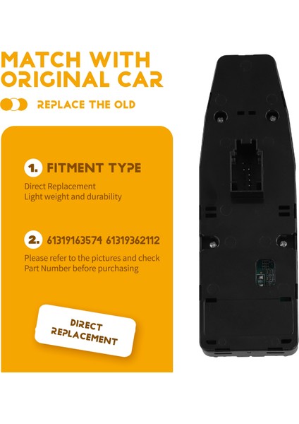 Ön Sol Sürücü Kapısı Ana Elektrikli Cam Anahtarı 61319362112 Bmw F30 F80 320I 328I Için Uygundur (Yurt Dışından) indirimleri