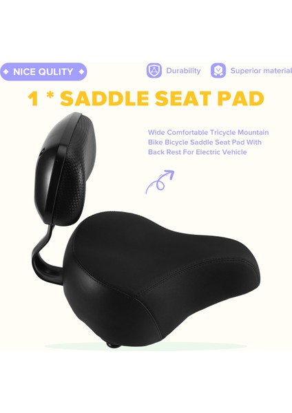 Evrensel Üç Tekerlekli Dağ Bisikleti Elektrikli Araç Sele Minderi Sırt Desteği ile (Yurt Dışından) fırsatları