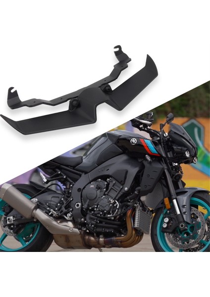 Yamaha MT10 Sp 2022-2024 Aksesuarları Ön Spoyler Aerodinamik Kanat Deflektörü Ön Spoyler Siyah (Yurt Dışından) fırsatları
