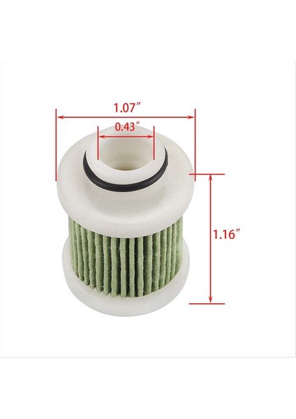 6D8-WS24A-00 Yakıt Filtresi Yamaha F40A F50 T50 F60 T60 F70 F90 F115 Deniz Dıştan Takma Aksesuarları 18-79799 (Yurt Dışından) modelleri