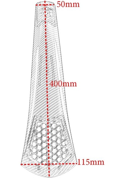 Motosiklet Ön Kafa Fairing Kapak Boynuz Braketi Dekorasyon Kabuk Vespa Sprint 50 125 150 Primavera 125 150(A) (Yurt Dışından)