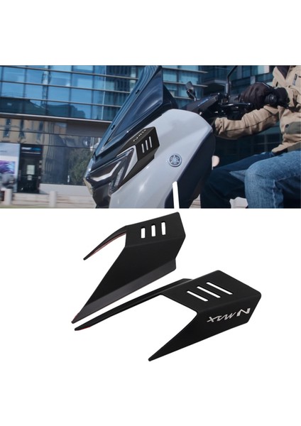 Yamaha Nmax Turbo 2024 Aksesuarları Için Motosiklet Yan Hava Akış Kapağı Kaplaması Yan Kanatçık Kanat Deflektörü Spoiler (Yurt Dışından) fiyatları