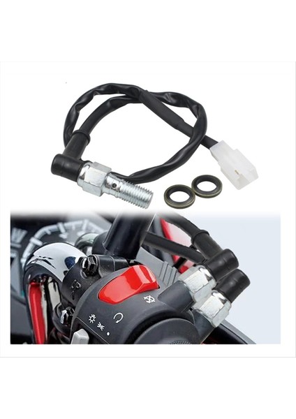 M10 x 1.0 mm Motosiklet Hidrolik Fren Basınç Arka Işık Anahtarı Içi Boş Cıvata Motocicleta Hidrolik Fren Anahtarı (Yurt Dışından) fırsatları