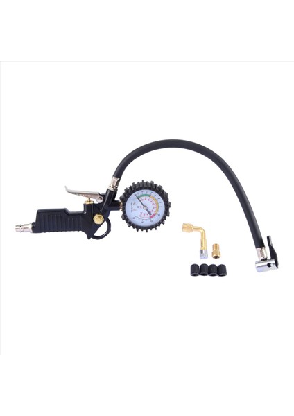 Araba Lastik Basınç Göstergesi 220 Psı Lastik Şişirme 90 Derece Vana Genişletici Hava Kompresörü Araba Motosiklet Bisiklet Kamyon (Yurt Dışından)