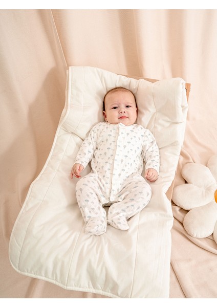 KD54040.JAKARLI Baskılı Mavi Patikli Tulum | 1-12 Ay modelleri