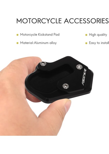 Motosiklet Kickstand Ayak Yan Ayak Uzatma Pad Destek Plakası F900XR F900 Xr F 900XR 2020 (Siyah) (Yurt Dışından) fırsatları