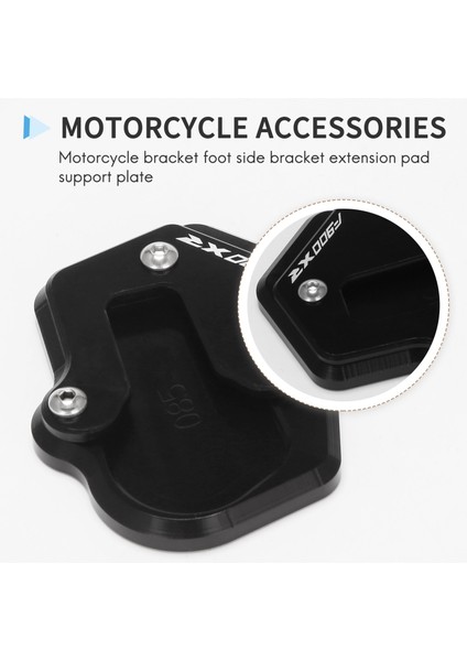 Motosiklet Kickstand Ayak Yan Ayak Uzatma Pad Destek Plakası F900XR F900 Xr F 900XR 2020 (Siyah) (Yurt Dışından) indirimleri