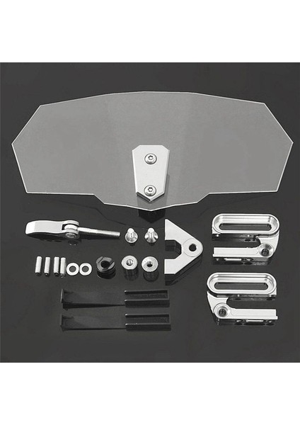 Evrensel Motosiklet Rüzgar Deflektörü Ön Cam Ön Cam Üzerinde Klip Uzatma 20CM Yamaha NMAX155 Honda PCX150 X-Adv (Yurt Dışından) modelleri