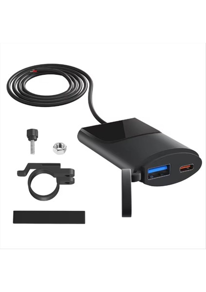 USB Hızlı Şarj Cihazı Su Geçirmez Soket 12V Motosiklet C Tipi Çağrı Telefon Bağlantı Noktası Güç Çıkışı Mobil Şarj Cihazları (Yurt Dışından)
