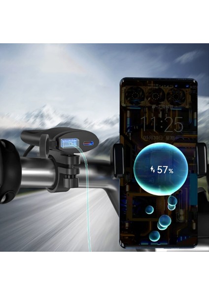 USB Hızlı Şarj Cihazı Su Geçirmez Soket 12V Motosiklet C Tipi Çağrı Telefon Bağlantı Noktası Güç Çıkışı Mobil Şarj Cihazları (Yurt Dışından) fiyatları