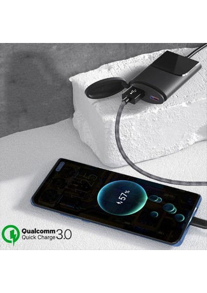 USB Hızlı Şarj Cihazı Su Geçirmez Soket 12V Motosiklet C Tipi Çağrı Telefon Bağlantı Noktası Güç Çıkışı Mobil Şarj Cihazları (Yurt Dışından) indirimleri