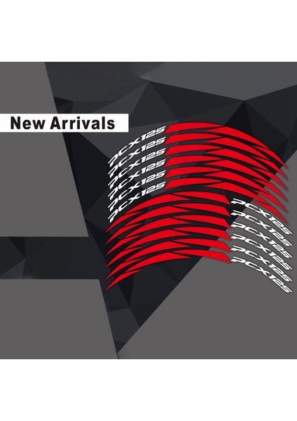 Yeni Lastik Modifikasyon Motosiklet Jant Çıkartmaları Yansıtıcı Çıkartmalar Honda Pcx 125 Için PCX125 2018 2019 Kırmızı (Yurt Dışından) fiyatları
