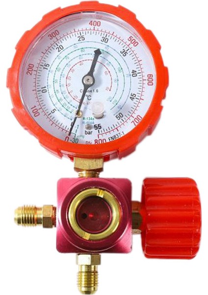 Manifold Göstergesi - Koşul Koşullu Manifold Gösterge Manometre Valfi 800PSI/55KG R410A R22 Için Görsel Ayna ile (Yurt Dışından)