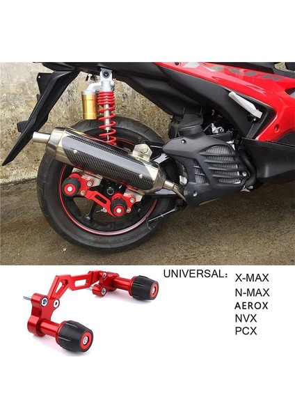 Anti-Sonbahar Çubuk Egzoz Borusu Anti-Sonbahar Çubuk Egzoz Çerçeve Anti-Sonbahar Yamaha NVX155 XMAX300 Aerox Pcx Siyah (Yurt Dışından) fiyatları