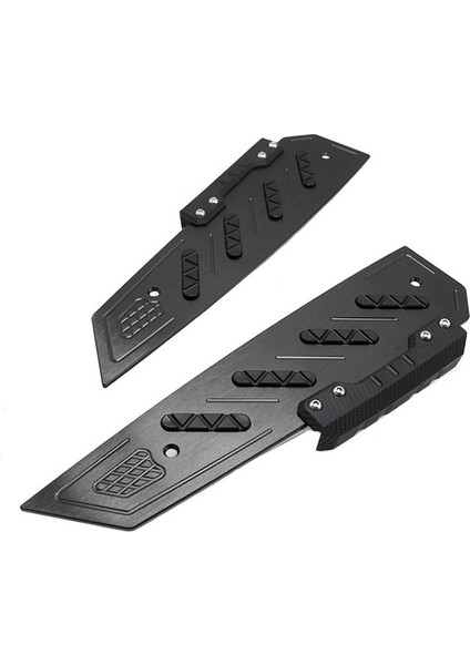 Motosiklet Adım Ayak Pedleri Pedalı El Tutamağı Kapağı Honda Forza Için 300 FORZA300 MF13 Mf 13 2018 2019 2020 (Siyah) (Yurt Dışından) modelleri