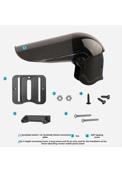 Motosiklet Telefon Tutucu Genişletilmiş Sunvisor Güneş Geçirmez Yağmur Geçirmez Anti-Yansıtıcı Navigasyon Sürme Uzun Sürmek Bir (Yurt Dışından) fırsatları