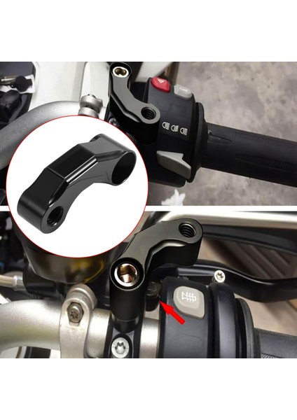 Motosiklet Ayna Yükseltici Uzatma Braketi Adaptörü Için Bmw R1200GS Lc/adv 13-18 R Nınet / R1200R Premium Cnc Alüminyum Alaşım Siyah (Yurt Dışından) modelleri