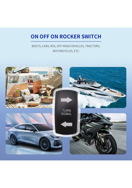 Dönüş Sinyali Rocker Anahtarı LED Rv Araç Off-Road Pikap Traktör Tekne Motosiklet 4pin Evrensel Anahtarı (Yurt Dışından) modelleri