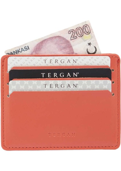 Pembe Hakiki Deri Unisex Kredi Kartlık - S1KK00001050-S9H