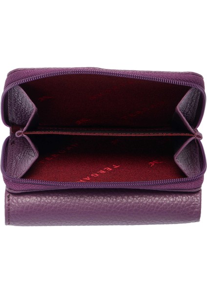 Mor Hakiki Deri Kadın Cüzdan - S1CB00005798-C48