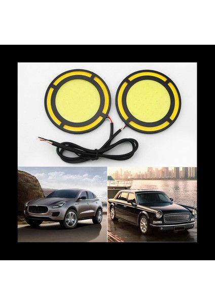 6pcs Araç Sarı+Beyaz Kobu LED Gün Işığı Ampul Drl Lamba Gündüz Sis Işığı (Yurt Dışından) fırsatları