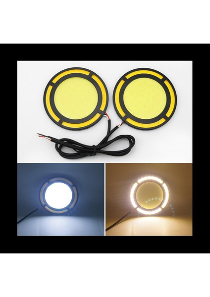 6pcs Araç Sarı+Beyaz Kobu LED Gün Işığı Ampul Drl Lamba Gündüz Sis Işığı (Yurt Dışından) indirimleri