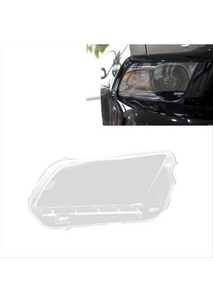 Araba Far Kabuk Lambası Gölgesi Şeffaf Lens Kapak Ford Mustang 2010-2013 Için Far Kapağı (Yurt Dışından) modelleri
