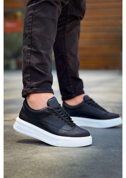 Xmpdby KB-005 Kuback Siyah Cilt Bağcıklı Günlük Erkek Ayakkabı (Numara: 40)