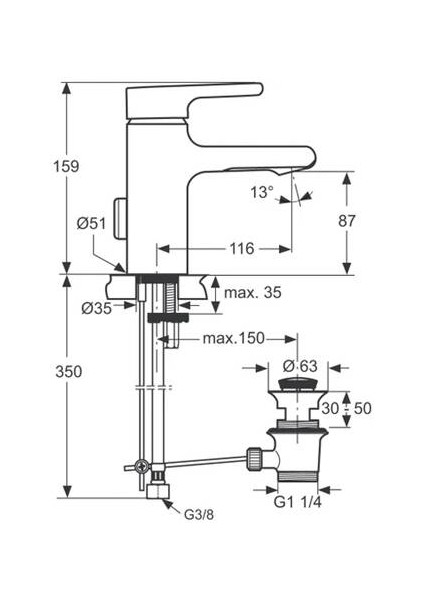 Attitude Lavabo Bataryası - A4594AA- fiyatları