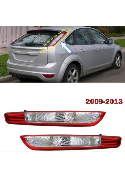 Ford Focus Hatchback Için Araba Arka Lambası 2009-2013 Arka Işık Kuyruk Lambası Arka Fren Işık Kapağı Ampul Olmadan Çizgi Yok (Yurt Dışından) modelleri