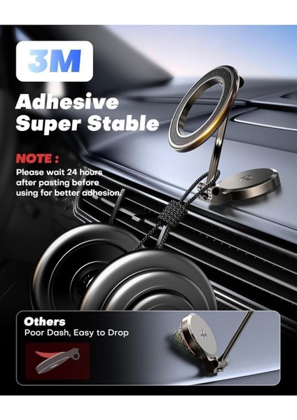 Torpidoya Cama Yapışan Araç Telefon Tutacağı 360 Drc. Jelli Yapışan Mıknatıslı Araç Tutucu Mavi Meta indirimleri