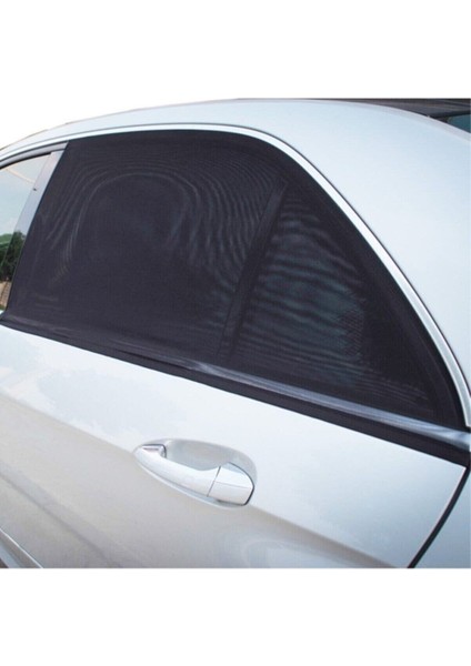 2 Adet Oto Yan Cam Perdesi Araba Arka Güneşlik Araç Anne Bebek Çocuk Perde