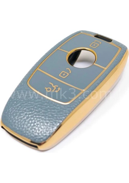 Mercedes Benz Deri Görünüm 2017-2020 Arası Mavi Oto Anahtar Kumanda Kabı