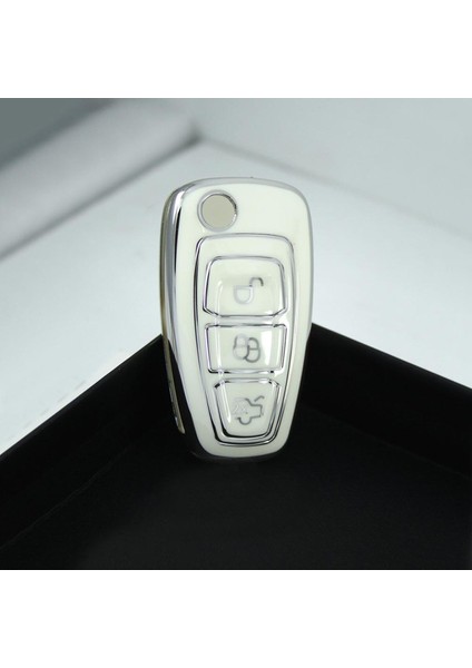 Tpu Hyundai Sustalı Anahtar Kumanda Kılıfı Bagaj Butonu Altta (Metalik Antrasit Gri)