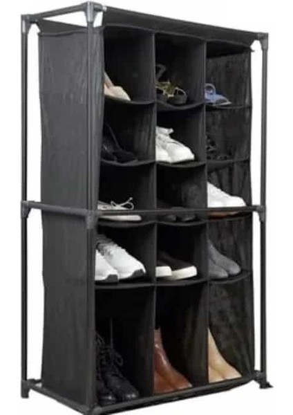 Ayakkabı Rafı - 15 Bölmeli Kumaş Ayakkabı Dolabı indirimleri