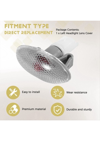 10 Pcs Yan Işaretçi Işık Tekrarlayıcı Lamba Göstergesi 632574 Peugeot 206 407 607 Sinyal (Yurt Dışından)