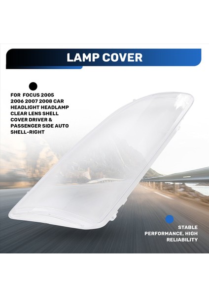 Ford Focus Için 2005 2006 2007 2008 Otomobil Far Far Şeffaf Lens Kabuk Kapağı Sürücü ve Yolcu Tarafı Otomatik Kabuk Sağ (Yurt Dışından) fırsatları