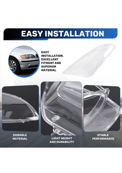 Ford Focus Için 2005 2006 2007 2008 Otomobil Far Far Şeffaf Lens Kabuk Kapağı Sürücü ve Yolcu Tarafı Otomatik Kabuk Sağ (Yurt Dışından) indirimleri